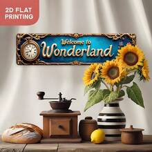 2D Flat - A Decorative Wall Art Piece In Vintage Style, Featuring A "Clock Flower" Design. Suitable For Various Locations Such As Farmhouse, Bathroom, Cafe, Garage, Office, Porch. (Random Style) - A - View 4