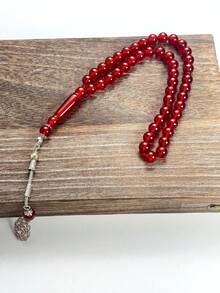 High Quality Resin Muslim Prayer Beads 45 Pieces Tasbih With Hollow Metal Pendant Islamic Prayer Beads Misbaha Eid Gift Multiple Colors Available - Multicolor - View 13