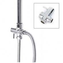 Bathroom Shower Kit Twin Head Square Fixed Head Riser Rail Bath Mixer Tap Set - 26Q-wIN-uK-lYQ-ySFD - View 3