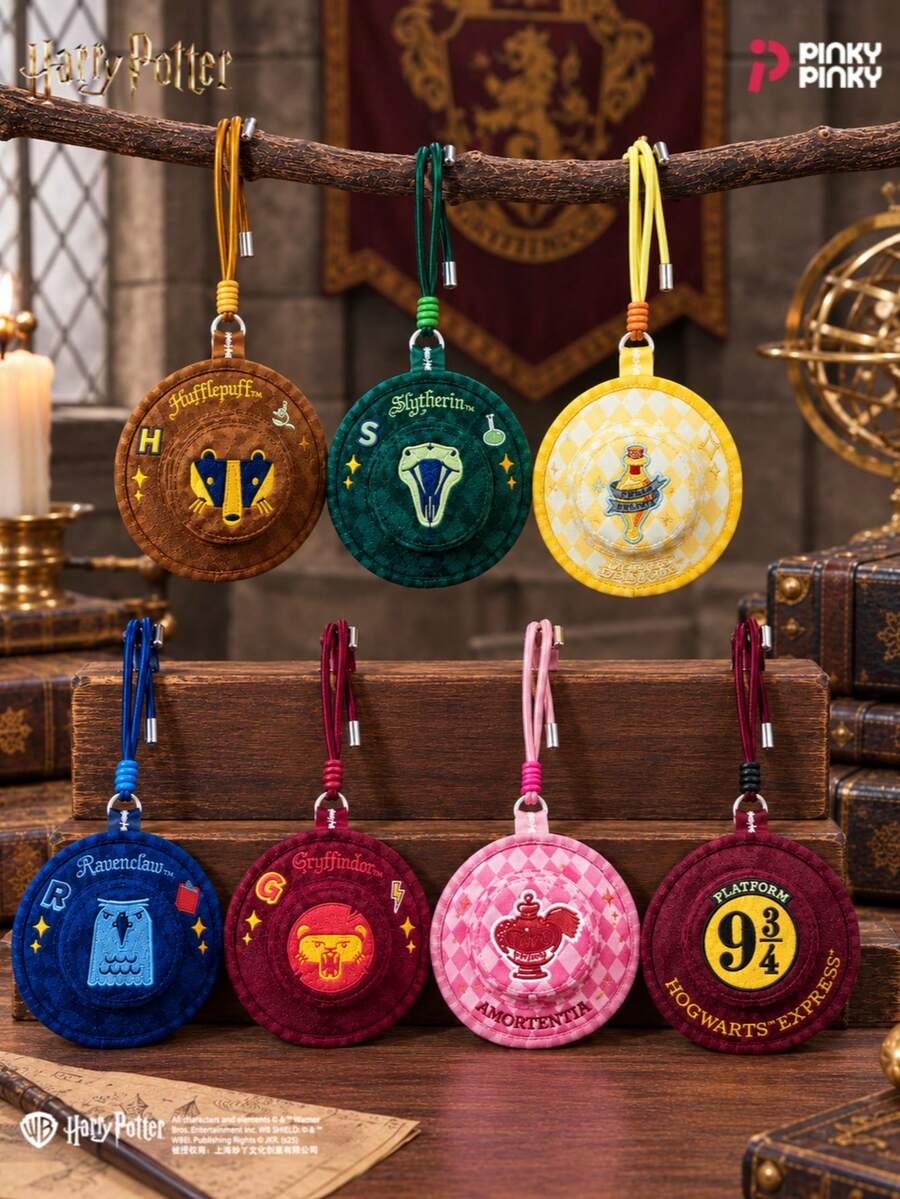 Gantungan Kunci Dompet Koin Liontin Harry Potter Desain Topi Ember Lucu (Acak 1 buah) Hadiah Halloween Natal Ulang Tahun Cocok Untuk Pelajar Perempuan dan Wanita - MultiWarna - View 1