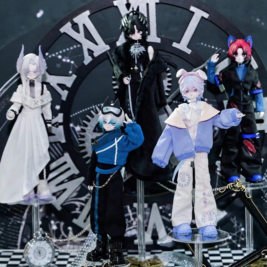 1pc Standardized Time BJD Movable Doll Random Figure Ornament Gift - Multicolor - View 1