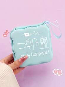 Tas Digital Persegi Portabel untuk Kamera CCD, Pengisi Daya, Earbud, Kartu Memori & Kabel. Kantong Perjalanan Ringkas dengan Motif Menarik untuk Melindungi Elektronik Kecil. Sempurna untuk Perjalanan, Liburan, Kantor & Penggunaan di Asrama. Hadiah Luar Biasa untuk Ulang Tahun, Paskah, dan Natal. - MultiWarna - View 12