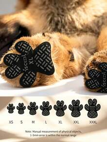 4pcs/Set Waterproof Dog Paw Protection Pads, Non-Slip Self-Adhesive Shoes Socks, Replacement Paw Pads, Prevent Dog Slipping - Multicolor - View 1