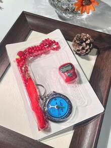 Set Tasbih Penghitung Cincin Mini yang Indah, Portabel, Ringkas, Ringan, Blok Warna Minimalis Elegan, Penghitung Doa Arab Timur Tengah 0-99999, Penghitung Orang, Penghitung Serbaguna - Beraneka warna - View 14