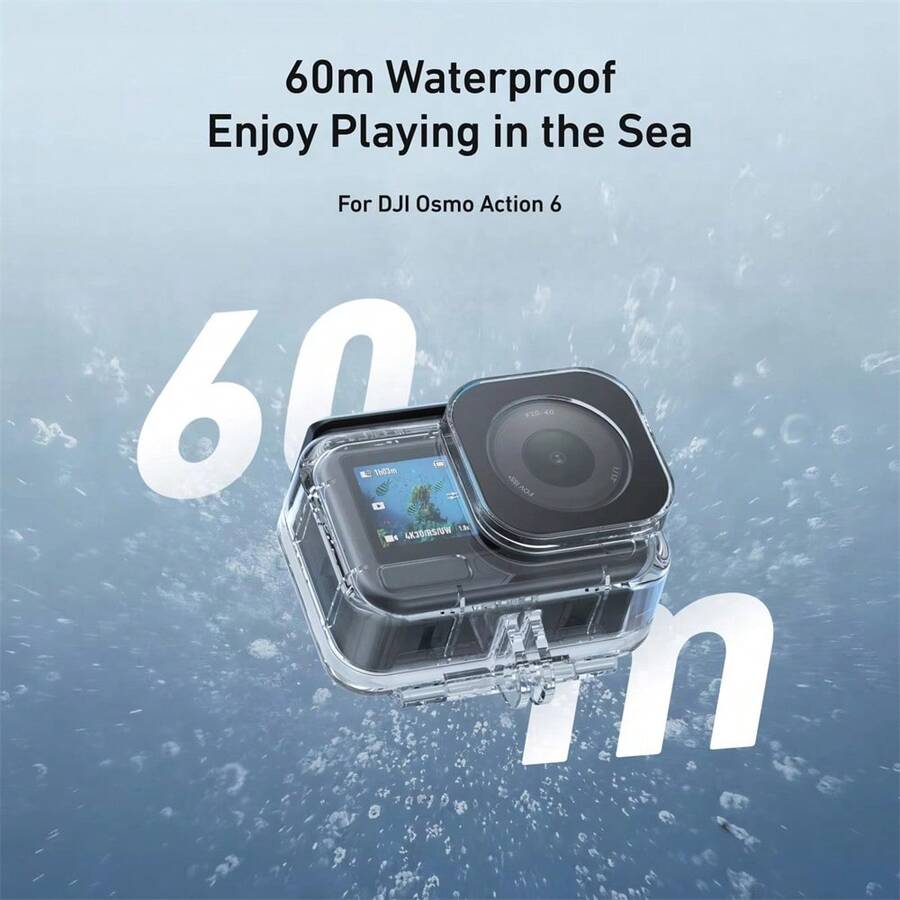 Waterproof Underwater Diving Case For Osmo Action 6, 60m Depth Protection Diving Cover, Action 6 Accessory