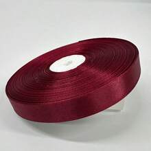 2cm 淡粉色緞面絲帶 100碼/91米，大卷裝絲帶，花卉、禮品包裝、節日裝飾絲帶，DIY絲帶蝴蝶結，絲帶場景裝飾綁帶 - 1pc 酒紅色 - 查看 9