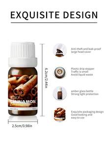 EMBRACEX. 10ml Cinnamon Essential Oil, Plant-Based Essential Oil, Warm Scent, Winter Warmth Essential, Holiday Gift, Spicy & Fresh, Suitable For Diffuser/Humidifier, Car Aromatherapy - Cinnamon Essential Oil - View 4