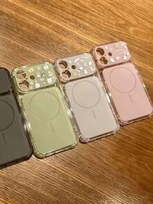 DIY貼紙手機殼 可愛熊、雪人、樹插圖貼紙 透明手機殼 相容 iPhone 18 Pro Max 18 Pro 17 Pro Max 17 Pro 17 16 Pro Max 16 Pro 16 15 Pro Max 15 Pro 15 14 Pro Max 14 Pro 13 Pro Max 12 Pro 12 11 女生創意貓耳透明防震保護殼 - 磨砂綠 - 查看 5