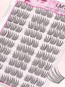 90pcs C Curl Cartoon Style Natural False Eyelashes, No Glue Needed, Lightweight Suitable For Daily Wear, Reusable, Self-Adhesive Glue-Free False Eyelashes, 3 Seconds Quick Application, Firm And Durable - C - View 8