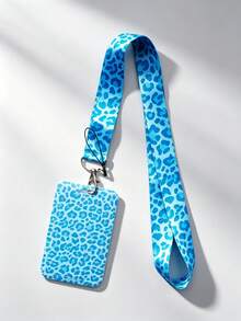 Leopard Print Card Holder Printed Card Bag Pendant, Bag Pendant Key Chain Wallet Business Bank Credit Card Holder For Men And Women, Suitable For Bag Decoration, Holiday Gift, Christmas Gift - Multicolor - View 5