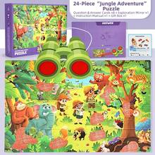 Jelajahi Mainan Puzzle Edukatif Anak, Termasuk Kartu Petunjuk yang Sesuai, Dipasangkan dengan Kacamata Dekripsi Merah, Selesaikan Puzzle untuk Membuka Pola Tersembunyi, Permainan Berburu Harta Karun Misterius 2-in-1, Temukan Rahasia Kecil, Kembangkan Keterampilan Observasi dan Konsentrasi, Cocok untuk Pendidikan Anak Usia Dini 3+ Tahun - MultiWarna - View 17