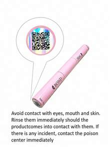 Double-Ended Bond Seal Lash Glue, Non-Irritating Open-Eye DIY Segmented False Lashes Adhesive, 10ml - Baby Pink - View 2