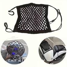 2pcs Car Helmet Holder + Anti-Slip Mesh Bag, Universal For Motorcycle And Car, Expandable Adjustable Storage Combination - A - View 8