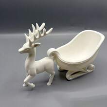 1pc Reindeer Sleigh Christmas Ornament Bowl, Dual-Purpose Holiday Tabletop Storage Decor, Creative Christmas Desktop Decoration Bowl, Suitable For Coffee Table, Dining Table, Entryway, Living Room, Holiday Party Home Atmosphere Decoration - Multicolor - View 11
