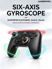 ANBERNIC RG‑P01 Wireless Game Controller, Six-Axis Gyroscope, Dual Vibration Motors, RGB Back Buttons, Programmable, Compatible With Switch/Steam/PC - View 5
