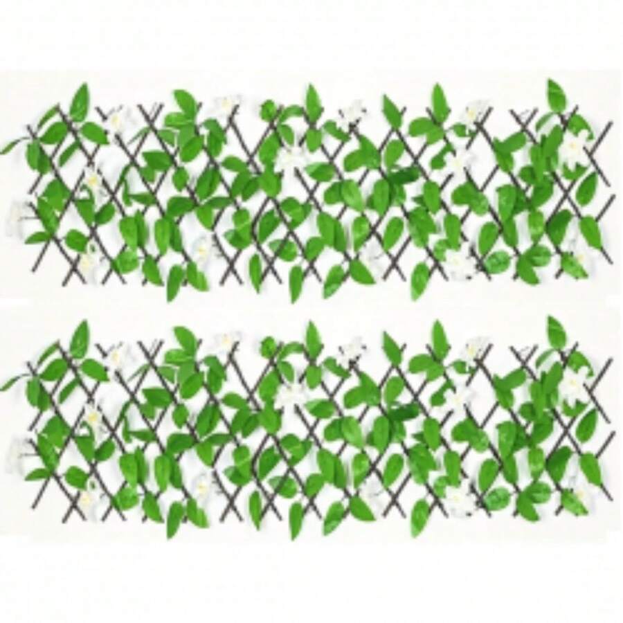2Pcs 2M Roll Artificial Hedge Garden Fake Ivy Leaf Privacy Fence Screening Wall - RMC0621-b - View 1