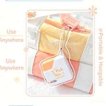 1pc RosyPosy Soft Design Sugar Cube Mini Stapler, Exquisite Pendant Style Portable Stapler For Girls - A - View 5