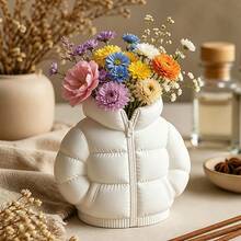 Cute Cotton Jacket Pen Holder Silicone Mold, Resin Flower Pot Vase Storage Plaster Mold, Handmade DIY Epoxy Resin Drip Glue Mold - A16A-2 Clothing Vase Mold - View 1