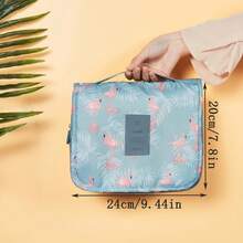 Portable Large Capacity Travel Hanging Toiletry Bag, Highly Attractive Makeup Bag, Waterproof And Moisture-Proof Storage Bag - Baby Blue - View 2
