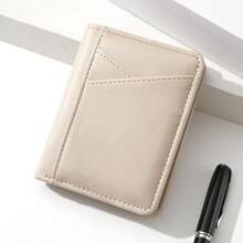 1pc Men's Short Wallet, Fashionable Slim Soft Wallet, Large Capacity Multi-Card Slots, Can Store Large Bills, Minimalist Coin Purse, Credit Card/Bank Card/ID Card/Photo Slot/Phone, Business Casual Style, Ideal Gift For Men's Birthday Or Partner, Fashionable Youth Style Suitable For Men And Women. Large Capacity Multi-Card Slots - Multicolor - View 10