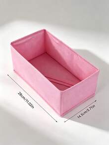 3/6pcs Foldable Wardrobe Storage Boxes, Large Capacity Drawer-Style Storage Baskets, Bedroom Cosmetic Storage Boxes, Socks & Underwear Storage Boxes, Home & Travel Essentials, Cabinet Storage - Pink - View 17