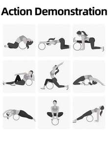 1pc Yoga Wheel Back Roller, Massage Function, Full Body Stretching Tool, Fitness Accessory, Lightweight And Portable, Suitable For Home, Gym And Daily Fitness, Durable, Suitable For All Users Halloween - Multicolor - View 5