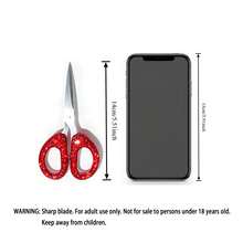 1pc High-Quality Rhinestone Scissors, Stainless Steel Portable Scissors For Office, School, Home, Cutting Paper, Opening Packages, Trimming Bangs And Threads, Rhinestone Decorated Scissors, Learning Supplies, School Supplies, DIY Stickers - Multicolor - View 2