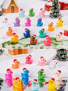 Christmas Random Decor, DIY Resin Desktop Decoration, Landscape Miniature Ornament, Christmas Party Gift, Party Home Decor (This Product Is For Adult Home Desktop Display/Miniature Landscape Gardening Accessories, Recommended Age 14+/15+, Not A Children's Toy) - Multicolor - View 7
