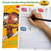 Lachilly 兒童法文寫作練習練習本,幼兒園學習玩具,法文字母描紅練習書,數字手寫練習本,計數數學練習練習本,法文語言發展活動工作表 - 彩色 - 查看 7