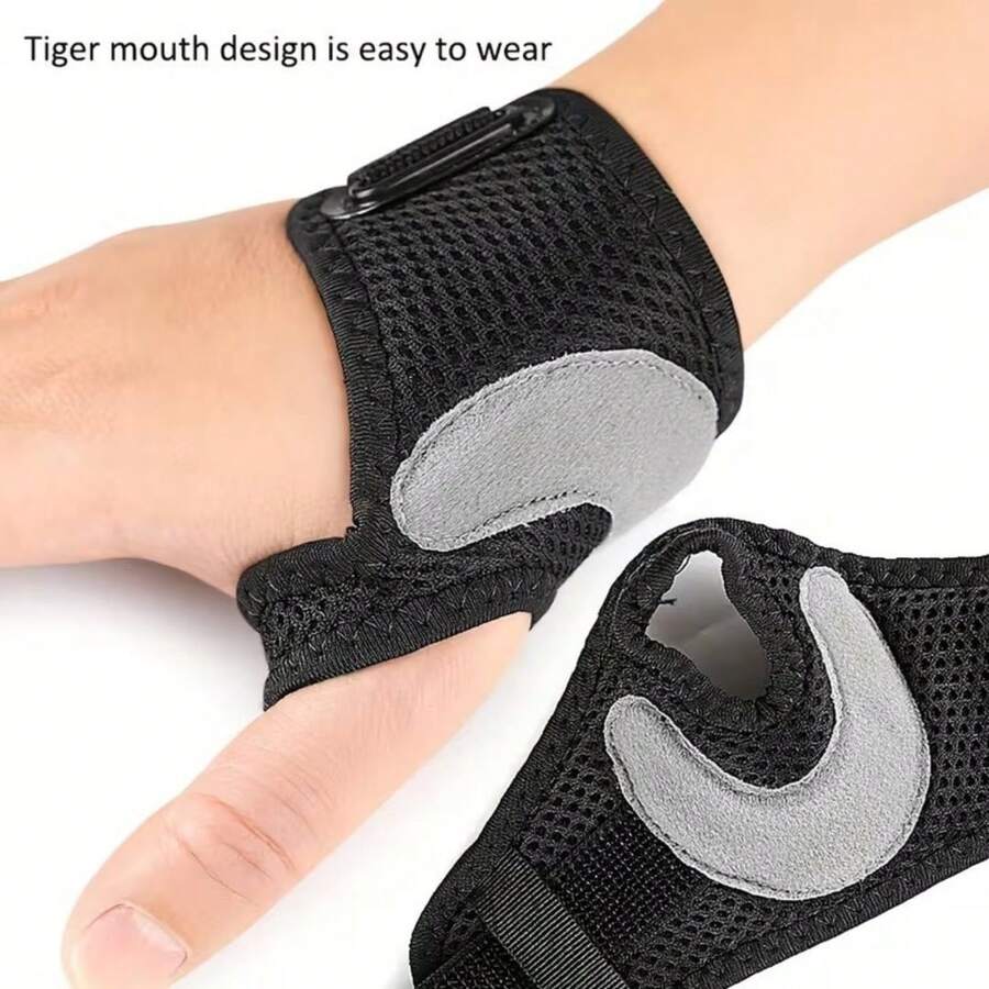 1pc Adjustable Wrist Support Sleeve, U-Shaped Thumb Support Brace, Comfortable Thumb Support Band, Suitable For Men And Women Right Or Left Hand Sports, Fitness, Typing, Daily Use
