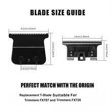 Professional Hair Clipper Blade Suitable For FX707 FX870 Cutter Barber Accessories - Multicolor - View 2