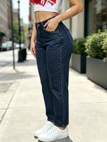 Women Jeans - Medium Wash - View 1