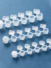 Empty Paint Cans, Acrylic/Gouache/Watercolor Plastic Empty Boxes, 40pcs/20pcs/10pcs/2pcs With Lids Acrylic Mini Paint Containers, Suitable For Students, Exquisite Painting Color Box, Craft Materials, School Supplies, DIY Graffiti Painting Brush Tools - Multicolor - View 8