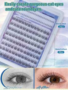 120 Pcs Eyelash Extension Soft Delicate And Natural Lncluding Lower Eyelashes Glue-Free False Eyelashes Easy To Wear And Suitable For Beginners Suitable For Asian Faces - View 2