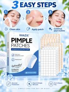 Acne Patches, Gentle And Comfortable Formula, Skin-Friendly And Natural, For Acne Care, Conceal Blemishes And Hide Acne - Round - View 5