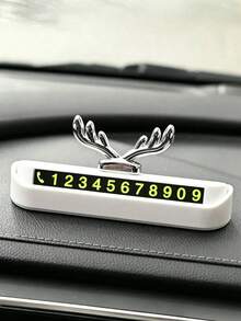 1pc Car Temporary Parking Card, Phone Number & License Plate Card, Car Interior Decoration Accessory - Multicolor - View 8