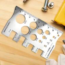 Thread Inspection Gauge, Stainless Steel Thread Pitch Measuring Ruler, Screw Bolt Nut Measuring Caliper, Metric Measuring Tool - Multiple Styles - View 8