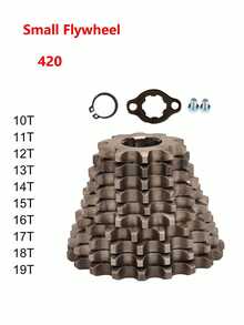420 10/12/13/14/15/16/17/18/19 Tooth Front Engine Sprocket 17mm/20mmFor 70cc 110cc 125cc Pit Dirt Bike Replacement Accessories - A - View 1