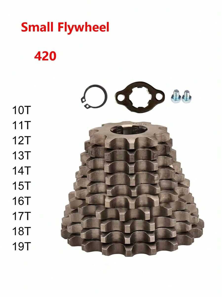 420 10/12/13/14/15/16/17/18/19 Tooth Front Engine Sprocket 17mm/20mmFor 70cc 110cc 125cc Pit Dirt Bike Replacement Accessories - A - View 1