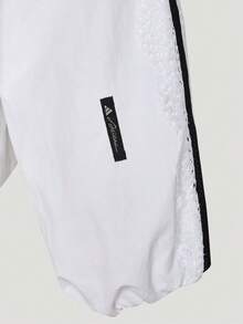 Adidas Women's DCE LACE JKT Woven Hoodless Jacket LE7041 - Black and White - View 5