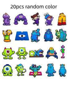 Disney 20pcs Monsters Inc. PVC Shoe Charms, Cute DIY Sandals Accessories, 2pcs - A - View 8
