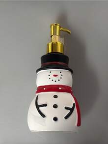 Christmas Santa Claus Painted Liquid Dispenser Bottle, Suitable For Bathroom Hand Soap, Shampoo, Body Wash, Conditioner Refillable Pump Bottle - Multicolor - View 12