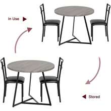 Dining Table & Chair Sets - Grey - View 4