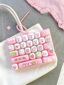 25-Key Mini Mechanical Keyboard Keychain In 4 Colors, Creative Keyboard Bag Pendant, Backpack Charm, Key Ring Holder,It Is The Best Gift For A Friend. - Multicolor - View 5