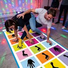 1pc Outdoor Foldable Game Mat Multi-Player Interactive Sensory Balance Challenge Pad Rectangular Game Carpet Suitable For Indoor/Outdoor Games, Birthday Parties, Family Gatherings, Summer Backyard, Game Room Floor Play Mat - Multicolor - View 6