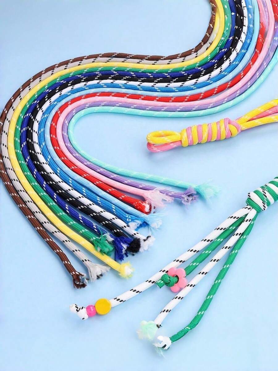 حبل باراكورد 10 متر، يستخدم لصنع الأساور والقلائد، مشاريع DIY مضفرة ملونة، مجوهرات صغيرة، سلسلة مفاتيح، قلادة حقيبة، مواد صنع سلسلة المفاتيح