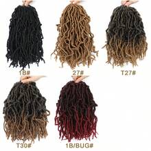 1/3 Packs (10–14 Inches) Of Natural-Looking Crochet Hair Featuring A Curly-Wave Texture And Pre-Looped "Locs" Style-Perfect For Halloween Looks. Faux Locs Crochet Hair Extensions; Installation Tool Included. - Multicolor - View 2