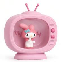 MINISO Sanrio Licensed TV-Shaped Night Light, Cute 3D Character Desk Lamp, Bedroom Tabletop Decor, Birthday And Holiday Gift For Girls - - Pink - View 5