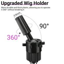 22 Inch Wig Canvas Block Head With Mannequin Tripod Head Stand Wig Holder Stand With Pins Wigs Making Kit And Supplies Accessories For Cosplay Making Wigs Styling Display - View 3