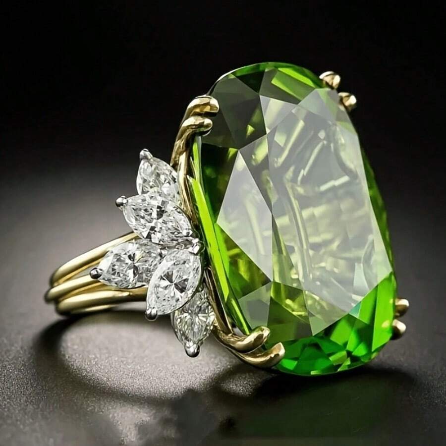 Cincin Wanita Minimalis Elegan Terbaru Ini Adalah Aksesori yang Halus dan Berkelas, Hadiah Ideal untuknya. - Emas - View 1